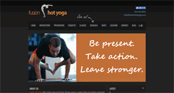 Desktop Screenshot of fusionhotyoga.com